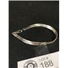 Image 2 : .925 Sterling Silver Herringbone Flat Bracelet 7"