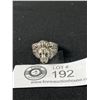 Image 1 : Great Vintage Sterling Silver Lion's Head Ring