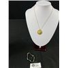 Image 1 : Greenstone Pendant & Chain & Small Oriental Jade Bead Necklace