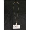 Image 1 : .925 Sterling Silver Moonstone Cabachon Pendant w/Sterling Silver Chain