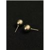 Image 2 : 2 Pairs Of Silver Gray Pearl Earrings (1 Pair Real, 1 Pair Faux)