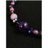 Image 3 : Amethyst Bead Bracelet & Earrings (Sterling)