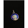 Image 2 : 2 "Mary" Religious Pendants, 1 Marked Sterling