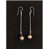 Image 1 : Sterling Long Balldrop Earrings, Unusual