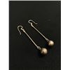 Image 2 : Sterling Long Balldrop Earrings, Unusual