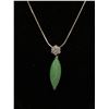 Image 2 : Pretty Green Jade Necklace Unmarked