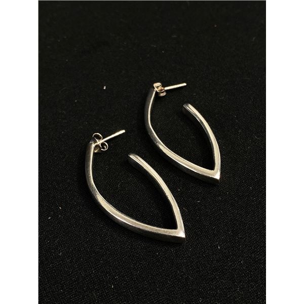 Solid Sterling Silver Hoop Earrings
