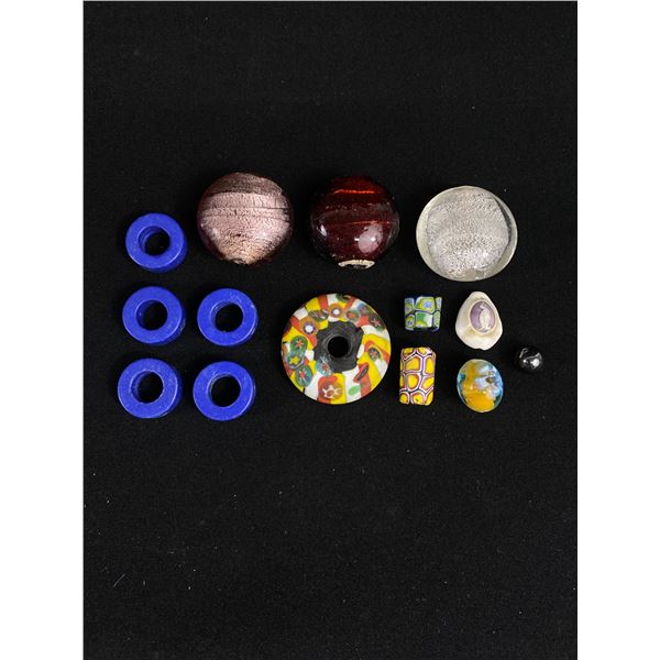 Misc Vintage Handmade Beads & Came Shell