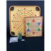 Image 1 : 2 Double Sided Wood Games w/Pieces.