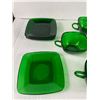 Image 3 : Vintage Green Glass Dishes