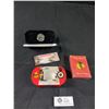 Image 1 : Nice NHL Lot. Stamp and Medallion Set, 2001 Bobby Hull Medalion Hockey Legends Box