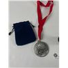 Image 2 : Year Of Volunteers Medal & Handmade Carved Horse