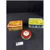 Image 1 : 3 Vintage Collectible Tins. Scotch Tape, Peek Frean (Coronation) & MacFarlane.(Empire Games)