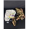 Image 1 : Vintage 30"x 30" Embroidered Cloth & Misc Military Straps