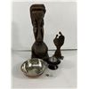 Image 1 : Vintage Wood, Bronze Etc Décor
