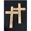 Image 3 : 4 Wooden Crosses, 2 Stamped Jerusalum