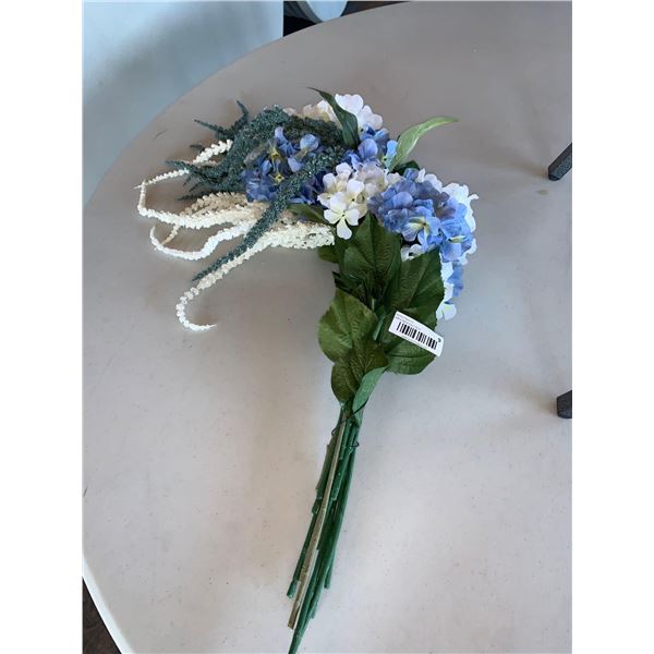 Blue Silk Floral Bouquet