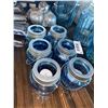 Image 1 : Antique Blue Style Votive Candle Centerpieces Lot of 6