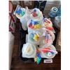 Image 2 : one quart pour bottles with assorted pour tips case lot of 6