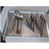 Image 1 : Assorted Service Ware, tongs, ladels, spoons, whisk lot of 16