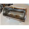 Image 4 : Stainless Steel Brass Handled Self Serve Chaffing Dish with Stand