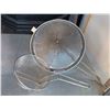 Image 1 : Commercial Cap Strainer and Flat Strainer Lot of 2
