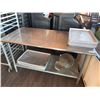 Image 1 : Stainless Steel 60 Inch Prep Table