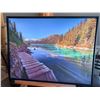 Image 1 : Framed Canvas Artwork Dock by the Lake- 33x41 inch