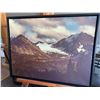 Image 1 : Framed Canvas Artwork Mountain Range- 33x42 inch