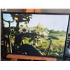 Image 1 : Framed Canvas Artwork Bicycle Daisy- 38x26 inch
