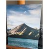 Image 1 : Canvas Artwork Canoe Tall Peak- 40x30 inch