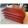 Image 4 : Adria Chairs Vinyl Seat Cushions - Lot of 4