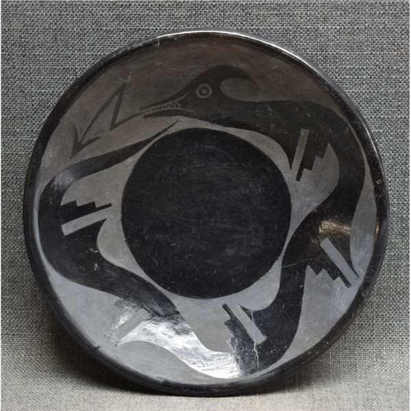 SAN ILDEFONSO INDIAN POTTERY PLATE