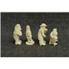 Image 4 : ESKIMO INDIAN IVORY FIGURES SIGNED GS