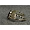 Image 2 : NAVAJO INDIAN SILVER AND ONYX BRACELET