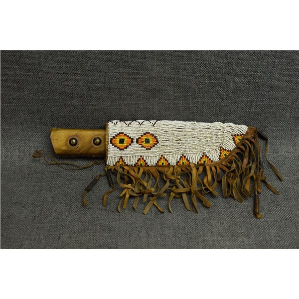 PLAINS INDIAN KNIFE AND SHEATH