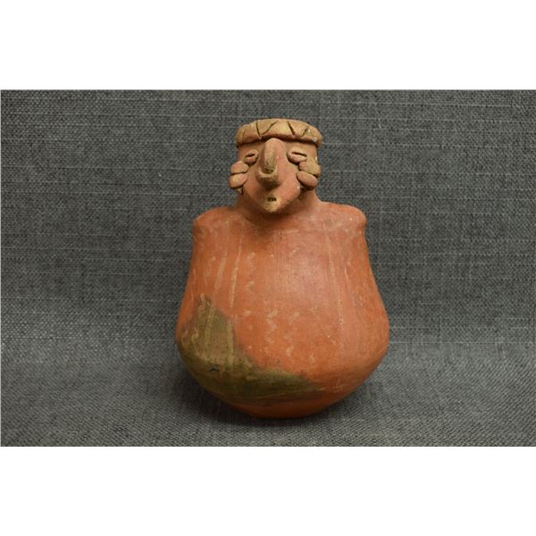 PRECOLUMBIAN STYLE POTTERY EFFIGY VASE