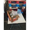 Image 1 : BOX AND PAIL OF HARDWARE, NUTS, BOLTS