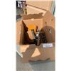 Image 1 : BOX OF HAND TOOLS, DRILL BITS, SOCKET SET AND MORE