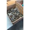 Image 2 : 2 BOXES OF TOOLS AND FASTENERS WITH CORK SHEET