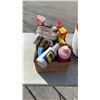 Image 2 : PAIL OF PAINT THINNER AND BOX OF SHOP FLUIDS