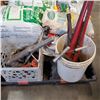 Image 1 : PAIL OF WRENCHES AND BASKET OF COME ALONGS