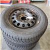 Image 2 : SET OF 4 SNOW TIRES - TROCMOX ICE PLUS S100 185/65R14 INCH TIRES ON 8 BOLT RIMS