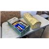 Image 1 : TOOLBOX WITH CONTENTS AND TRAY OF CALIPERS, ALLEN WRENCHES ETC