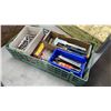 Image 2 : TOOLBOX WITH CONTENTS AND TRAY OF CALIPERS, ALLEN WRENCHES ETC
