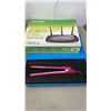 Image 2 : BOX OF DVDS WITH ROUTER AND NEW STRAIGHT UP STYLING TOOL