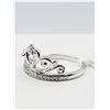 Image 2 : STERLING SILVER DIAMOND "TIARA" RING, 21 DIAMONDS (0.12CTS), W/A $505.00, SIZE 7
