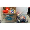 Image 1 : LOT OF YARN AND BOX OF FABRIC
