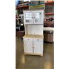 Image 1 : WHITE HUTCH CABINET