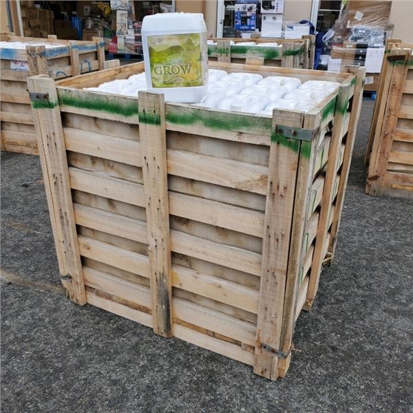 PALLET OF LIQUID FERTILIZER 60 JUGS OF GROW 10 LITRES, RETAIL $80 PER JUG